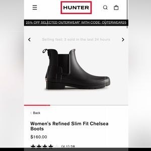 Hunter Ankle Rainboots